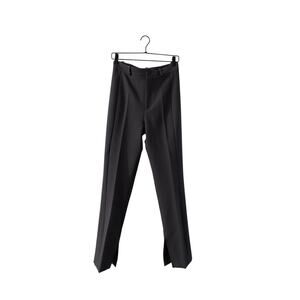 Zara The Melrose Full-Length Split Hem High-Rise Gray Trousers Women's Size S